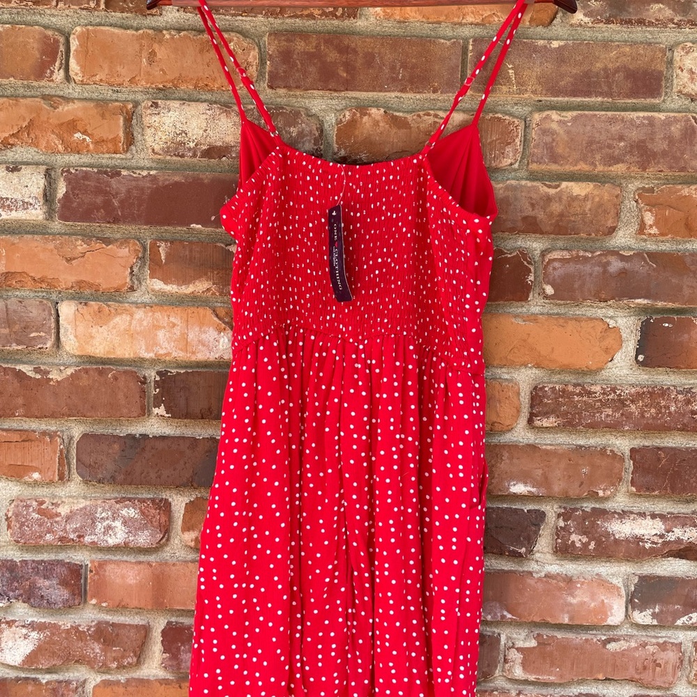 One Clothing Red and White Romper/Dress/NWT